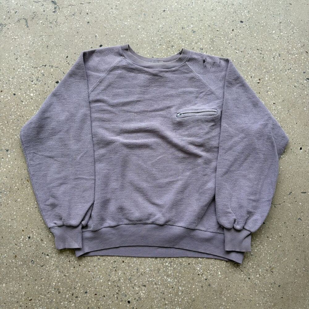 Vintage 90s John Hanamaker Purple Blank Cotton Sweatshirt